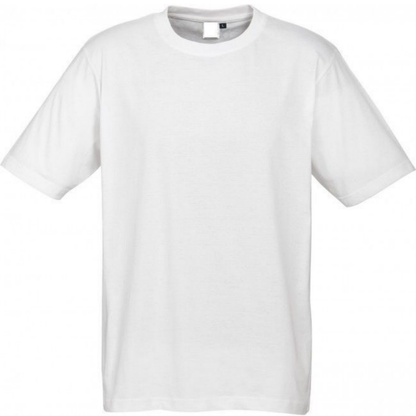 Plain T-Shirt 100% COTTON Basic Blank Tee Mens Ladies Casual BULK Adults - White - XXL - Image 2