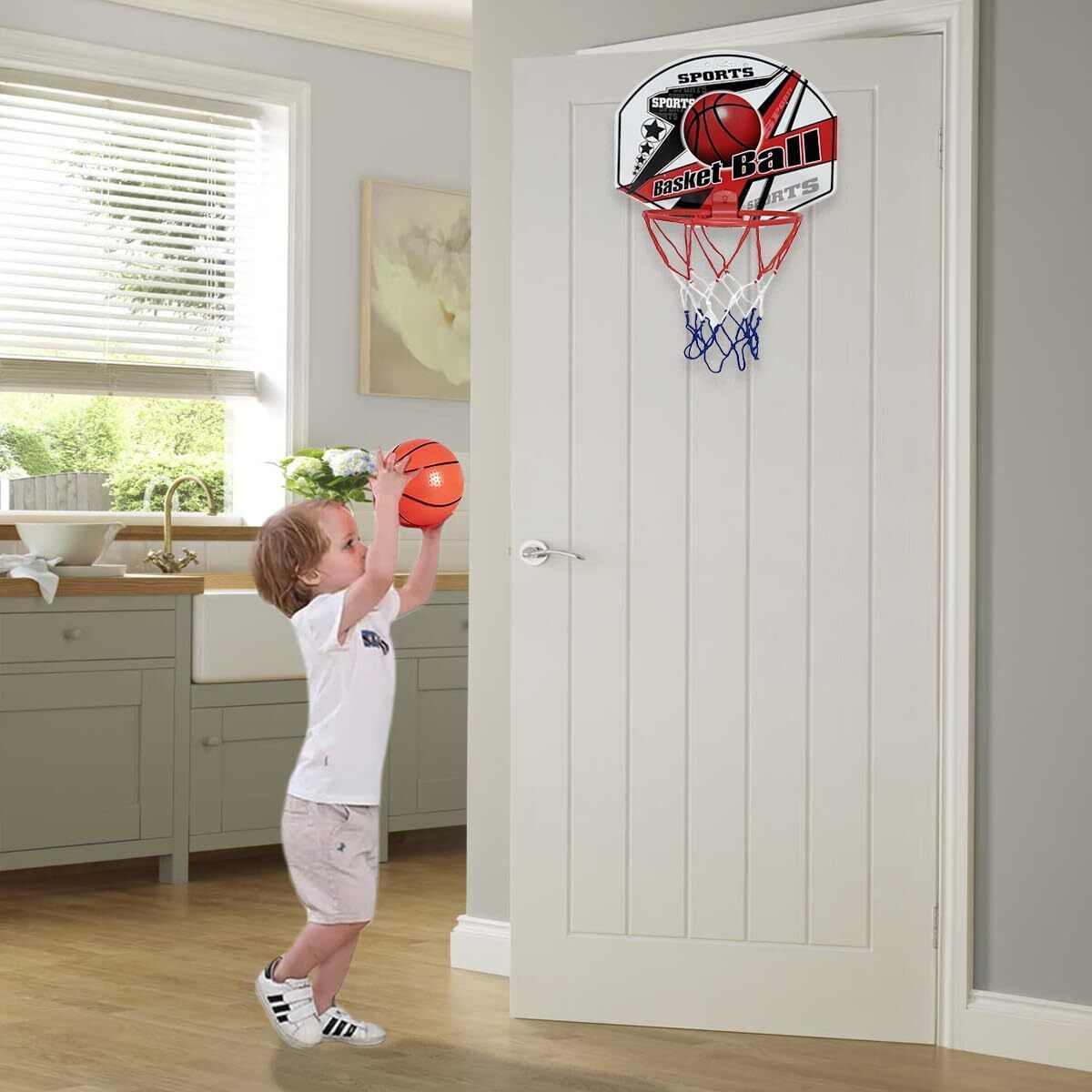 Mini Basketball Hoop Ring Kids Toy Children Door Indoor Hang Backboard - Image 5