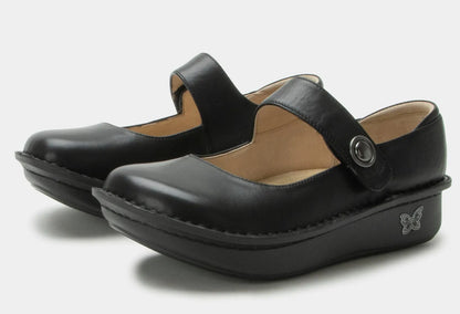 ALEGRIA Paloma Nursing Shoes Slip On Womens Work Working Hospitality - Black Nappa - Image 2