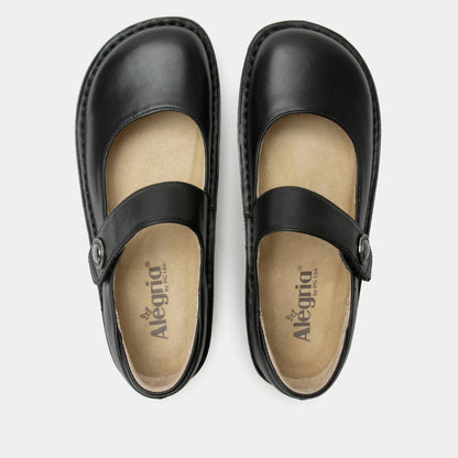ALEGRIA Paloma Nursing Shoes Slip On Womens Work Working Hospitality - Black Nappa - Image 6