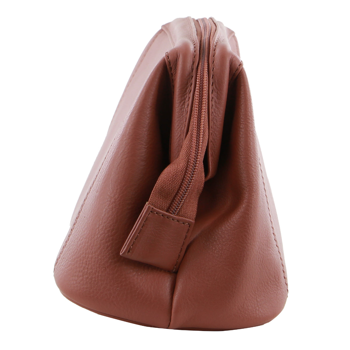 Pierre Cardin Mens Rustic Leather Toiletry Case Bag Travel - Casia Rose - Image 4
