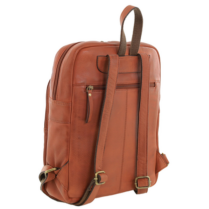 Pierre Cardin Womens Vintage Backpack Bag in Cognac - Image 3