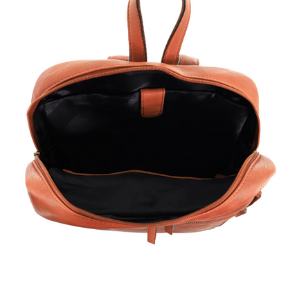 Pierre Cardin Womens Vintage Backpack Bag in Cognac - Image 5