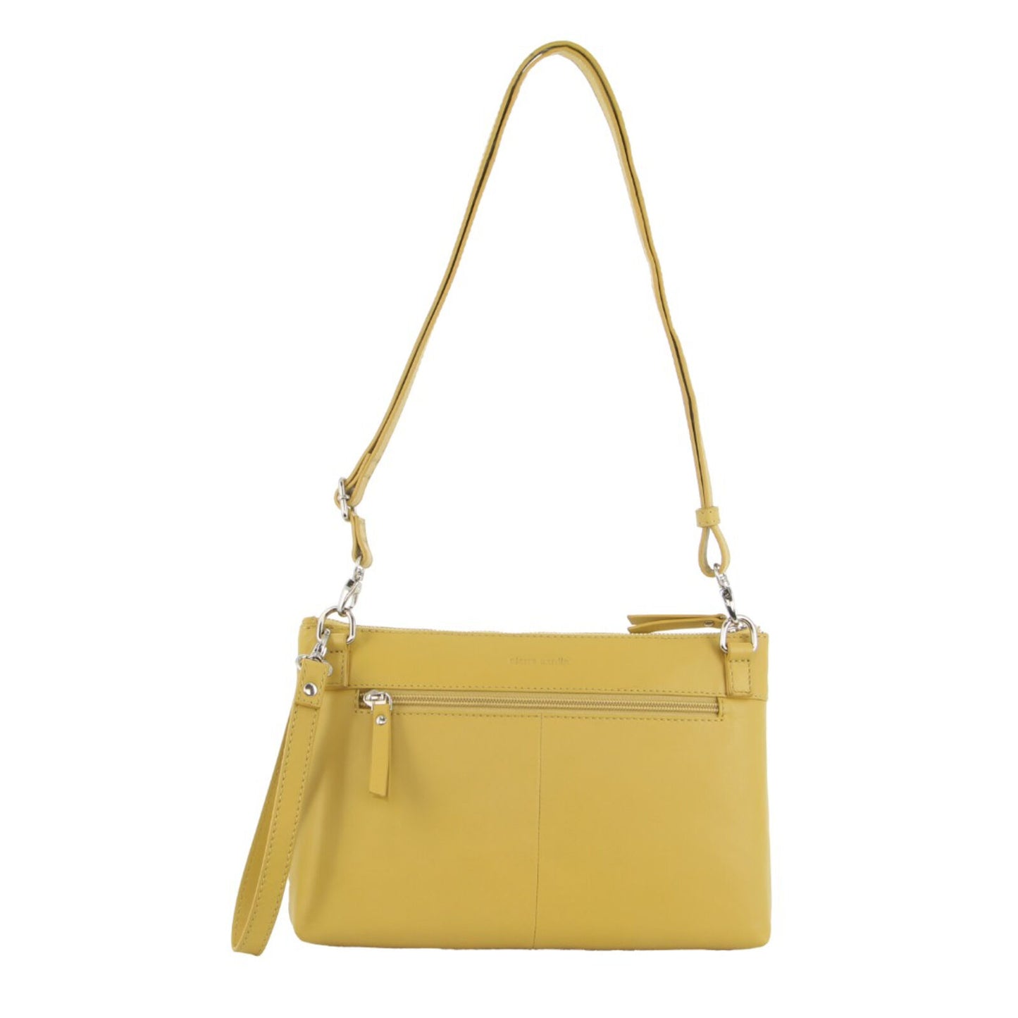 Pierre Cardin Womens Crossbody/Clutch Leather Bag in Yellow - Image 3