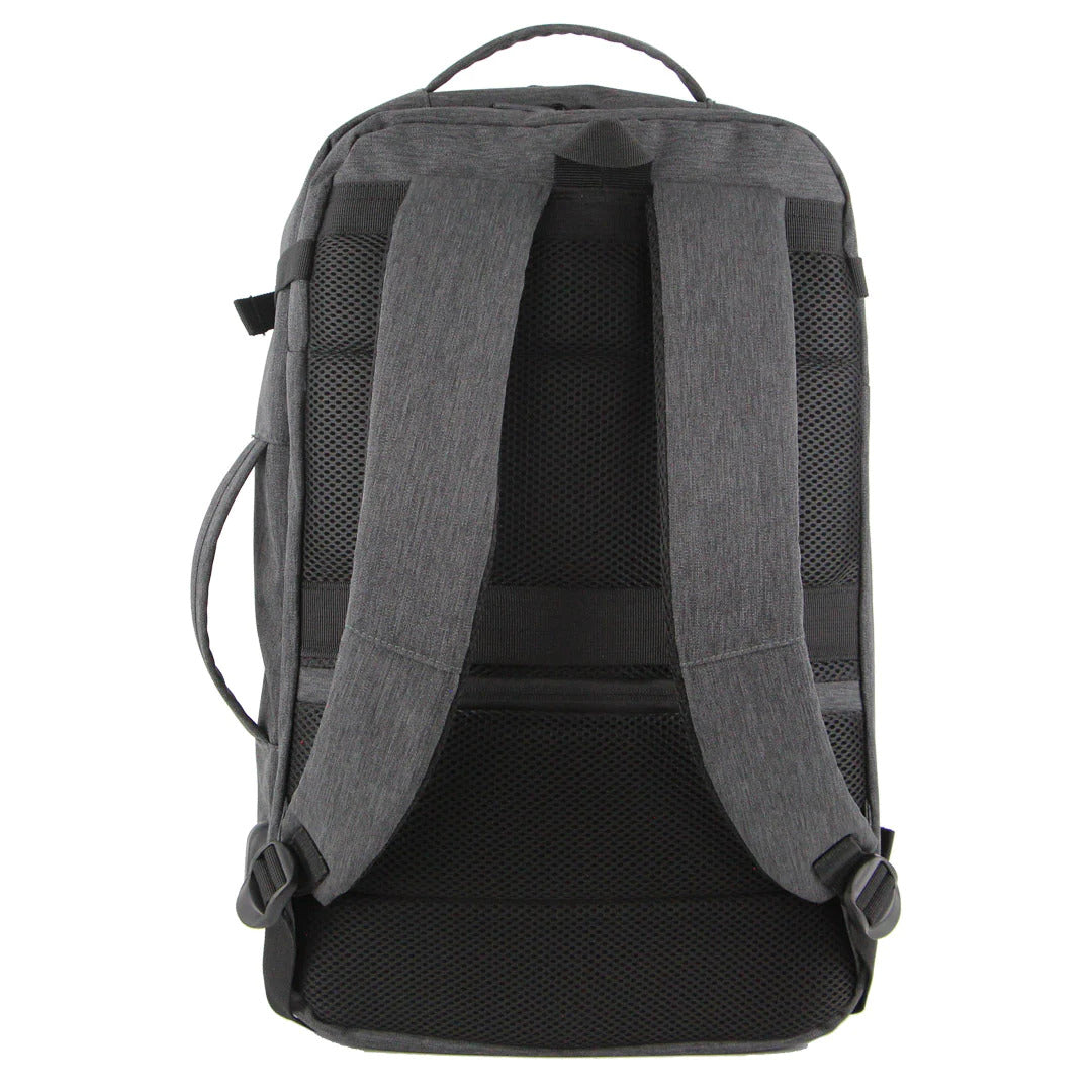 Pierre Cardin Mens Travel & Business Backpack with Built-in USB Port - Grey - Image 4