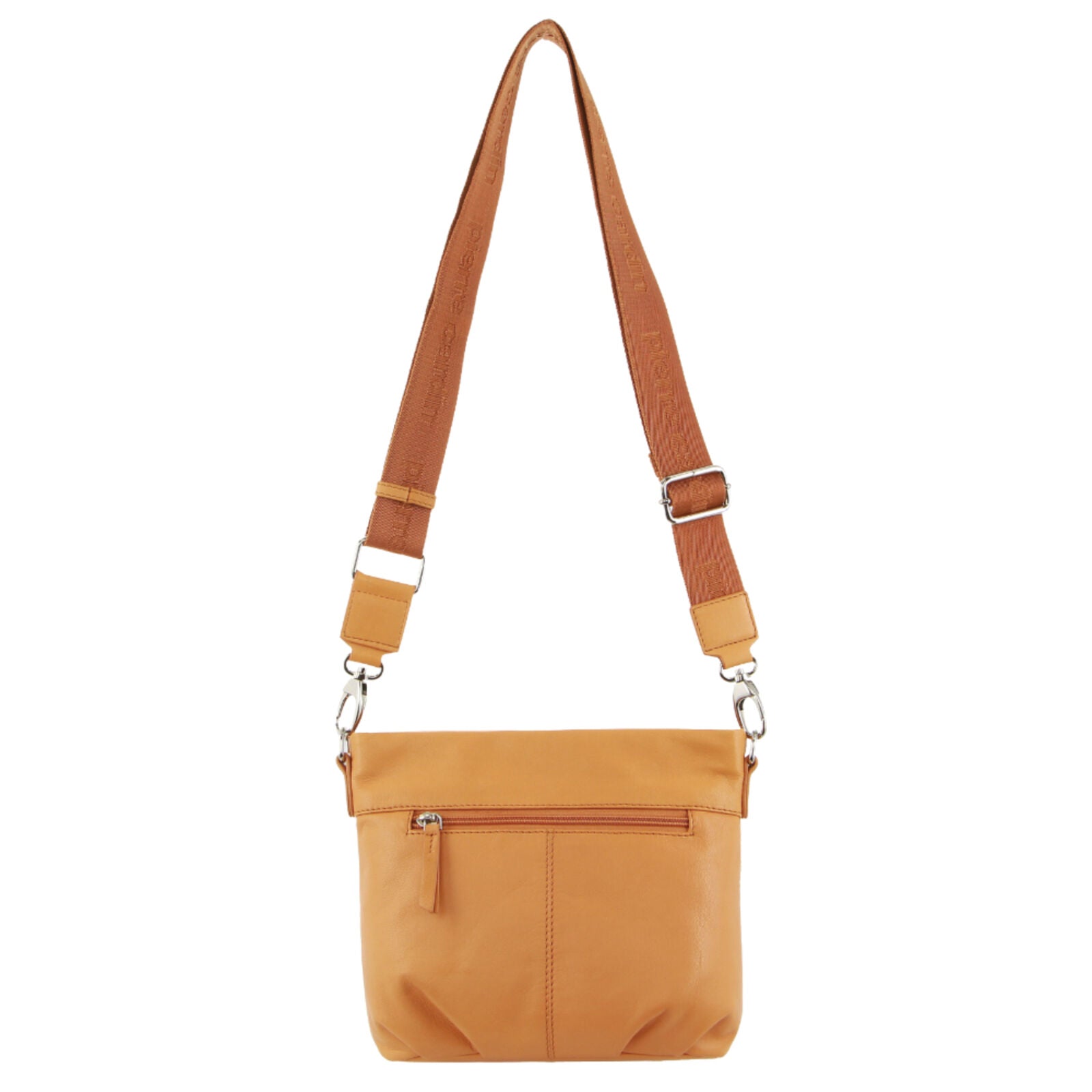 Pierre Cardin Leather Crossbody Bag w/ Shoulder Strap in Apricot - Image 3