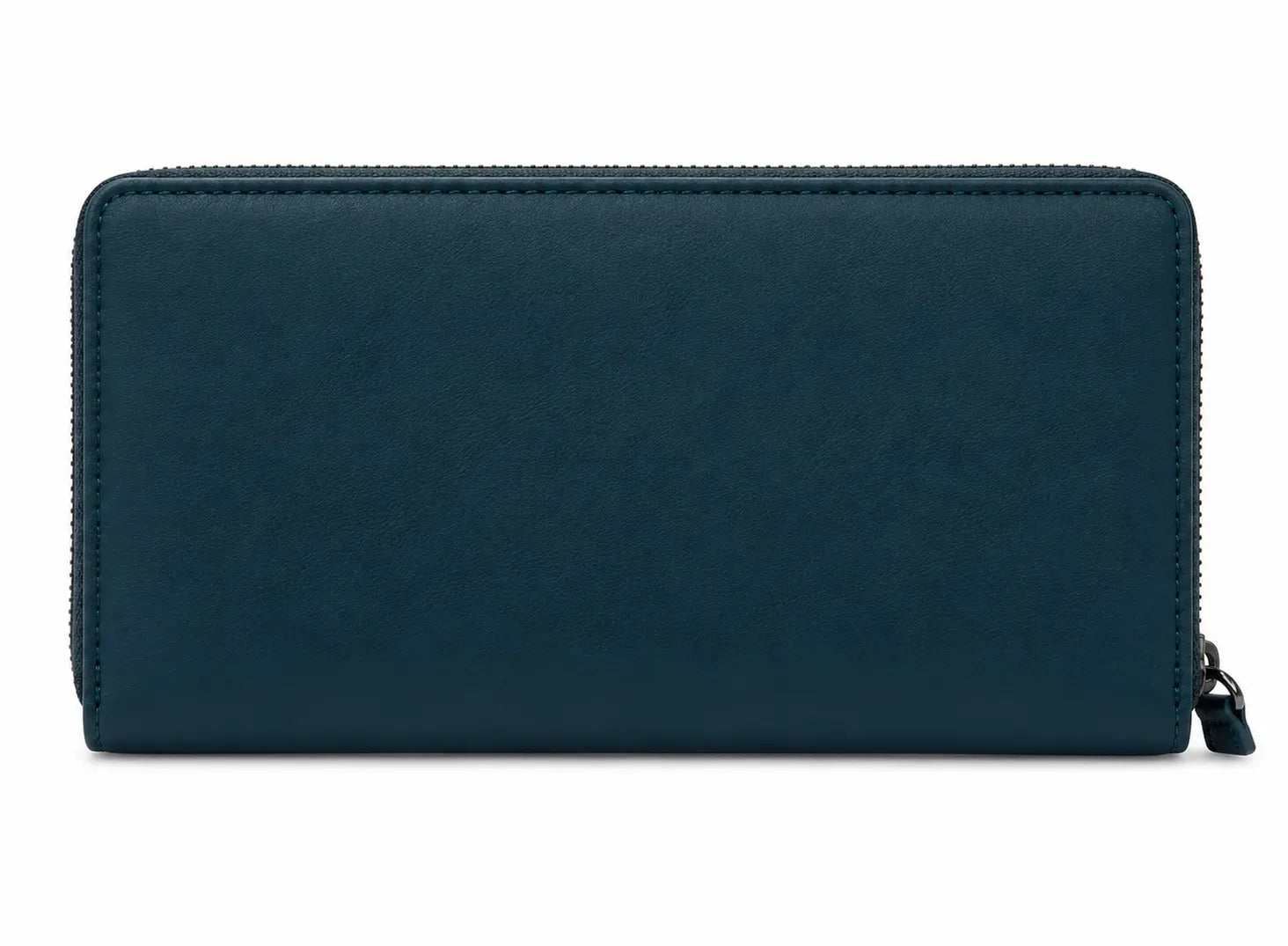 Pierre Cardin Womens Leather Zip Around Wallet RFID Blocking w/ Wristlet in Navy - Image 4
