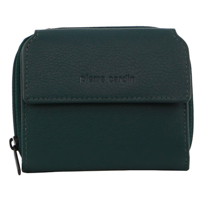 Pierre Cardin Leather Ladies Tri-Fold Tab Zip-Around Wallet - Zirkon - Image 2