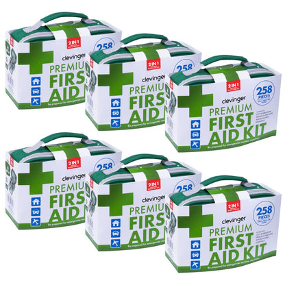 6x 258pcs Premium First Aid Kit Medical Travel Set Emergency Family Safety - Image 2