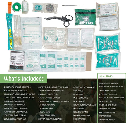 6x 258pcs Premium First Aid Kit Medical Travel Set Emergency Family Safety - Image 5