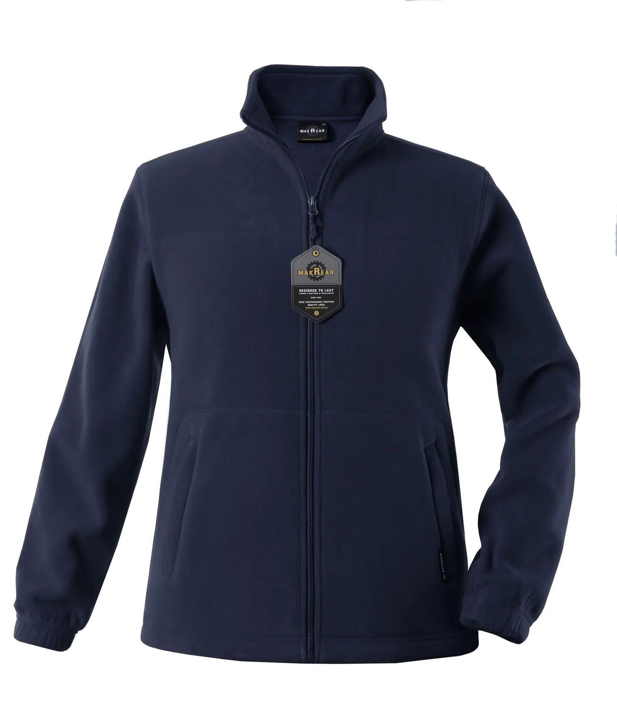 Womens Polar Fleece Full Zip Jumper Jacket Winter Warm in Navy Blue - Image 4