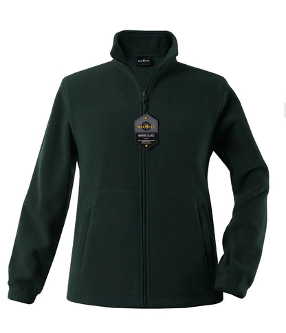 Womens Polar Fleece Full Zip Jumper Jacket Winter Warm in Bottle Green - Image 4