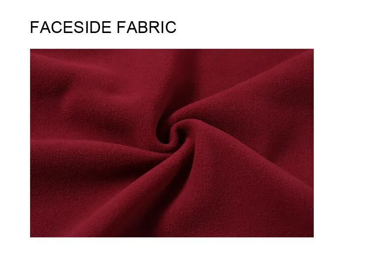Womens Polar Fleece Full Zip Jumper Jacket Winter Warm in Burgundy - Image 4