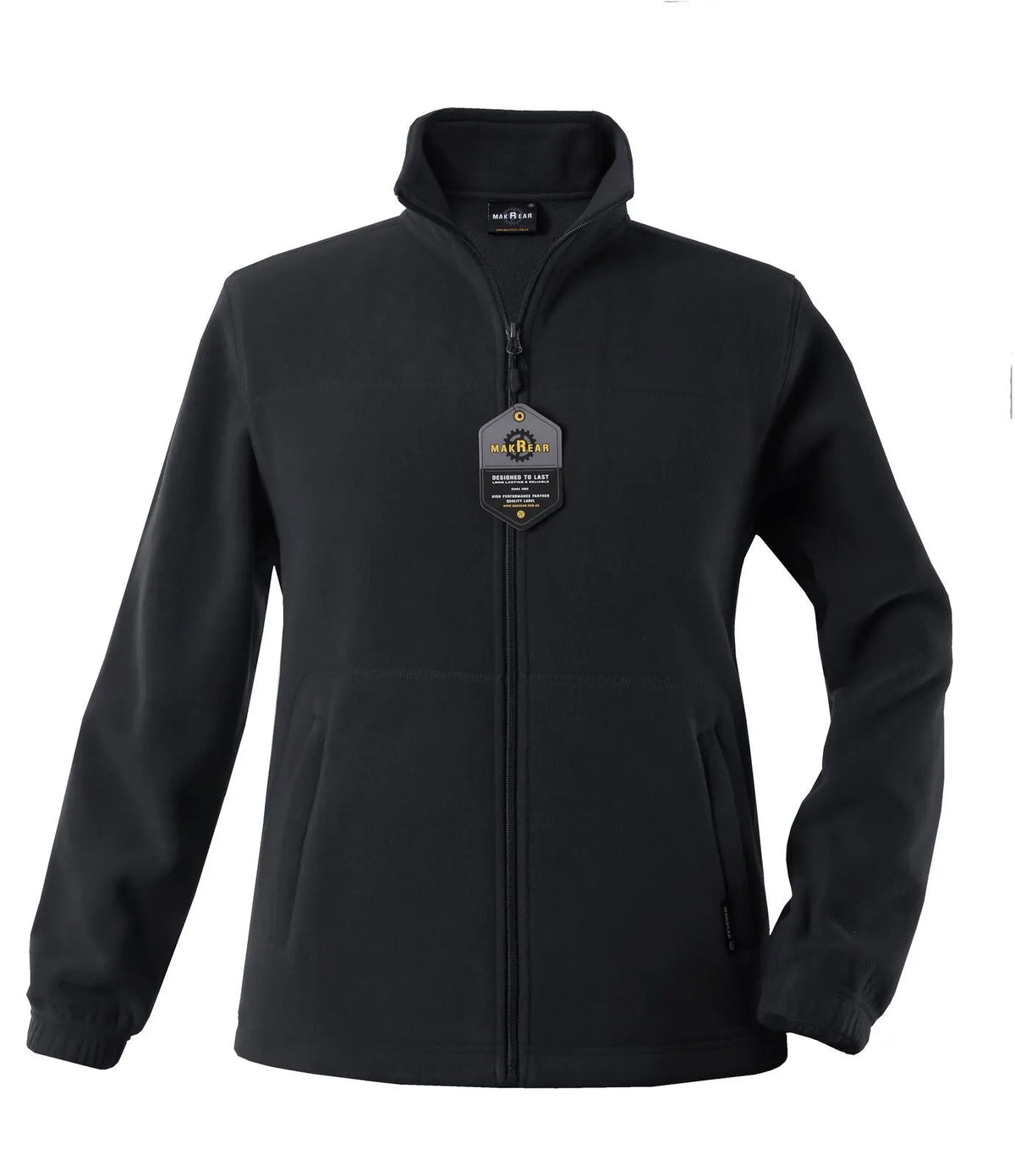 Womens Polar Fleece Full Zip Jumper Jacket Winter Warm in Black - Image 4