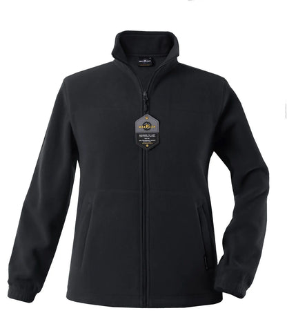 Womens Polar Fleece Full Zip Jumper Jacket Winter Warm in Black - Image 4