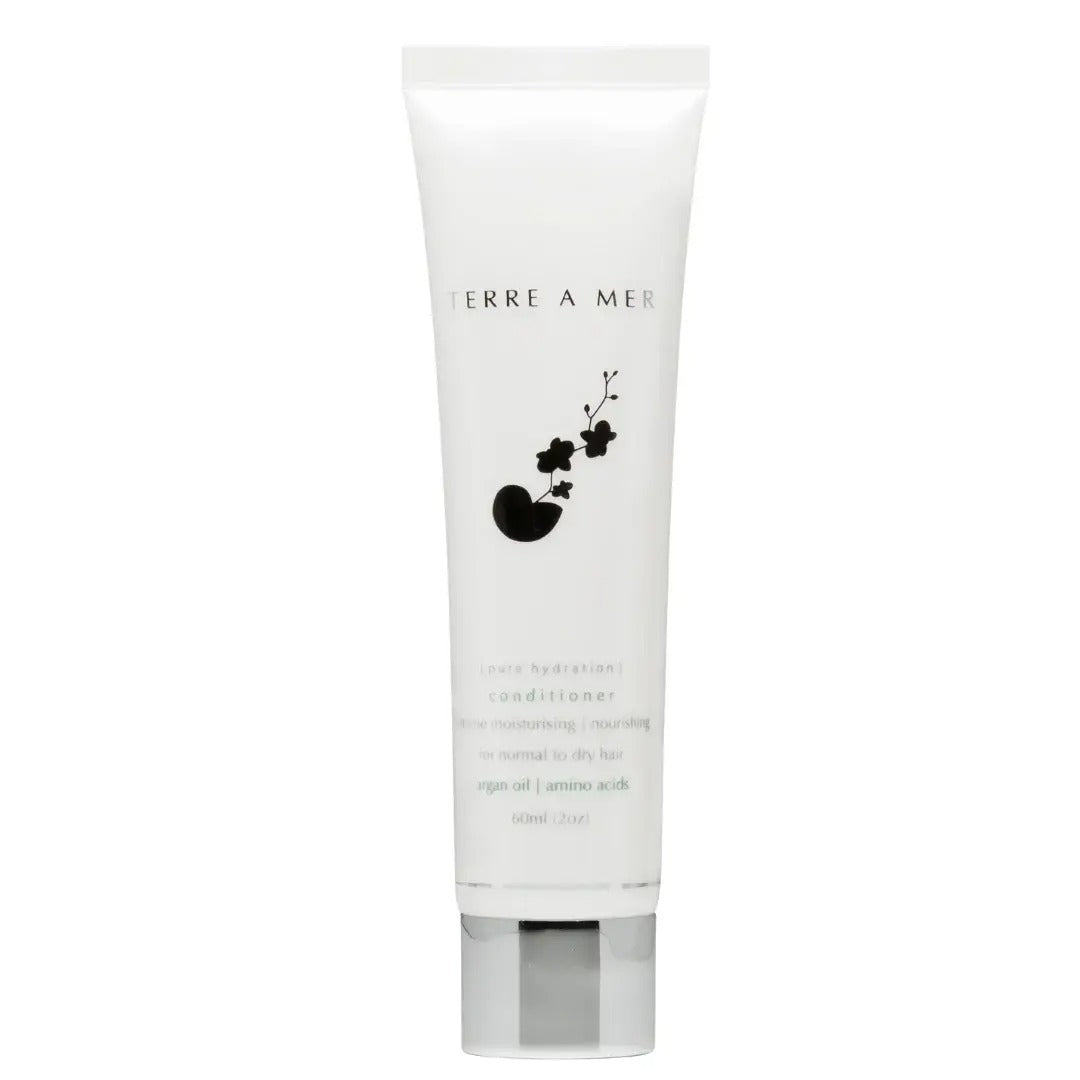2x Terre A Mer Pure Hydration Amino Acid/Argan Conditioner - 60ml Travel Size - Image 3