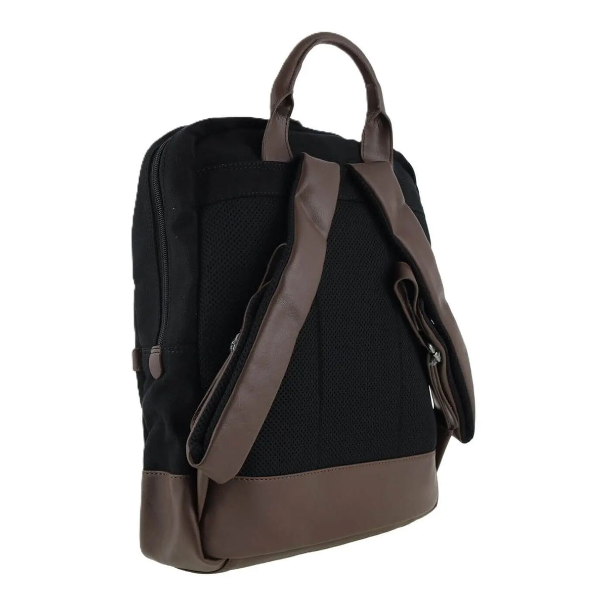 POLICE Wings Mens Canvas Backpack Bag with Laptop Computer Sleeve in Black - Image 4