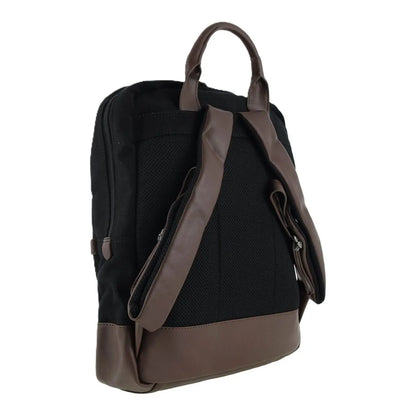 POLICE Wings Mens Canvas Backpack Bag with Laptop Computer Sleeve in Black - Image 4