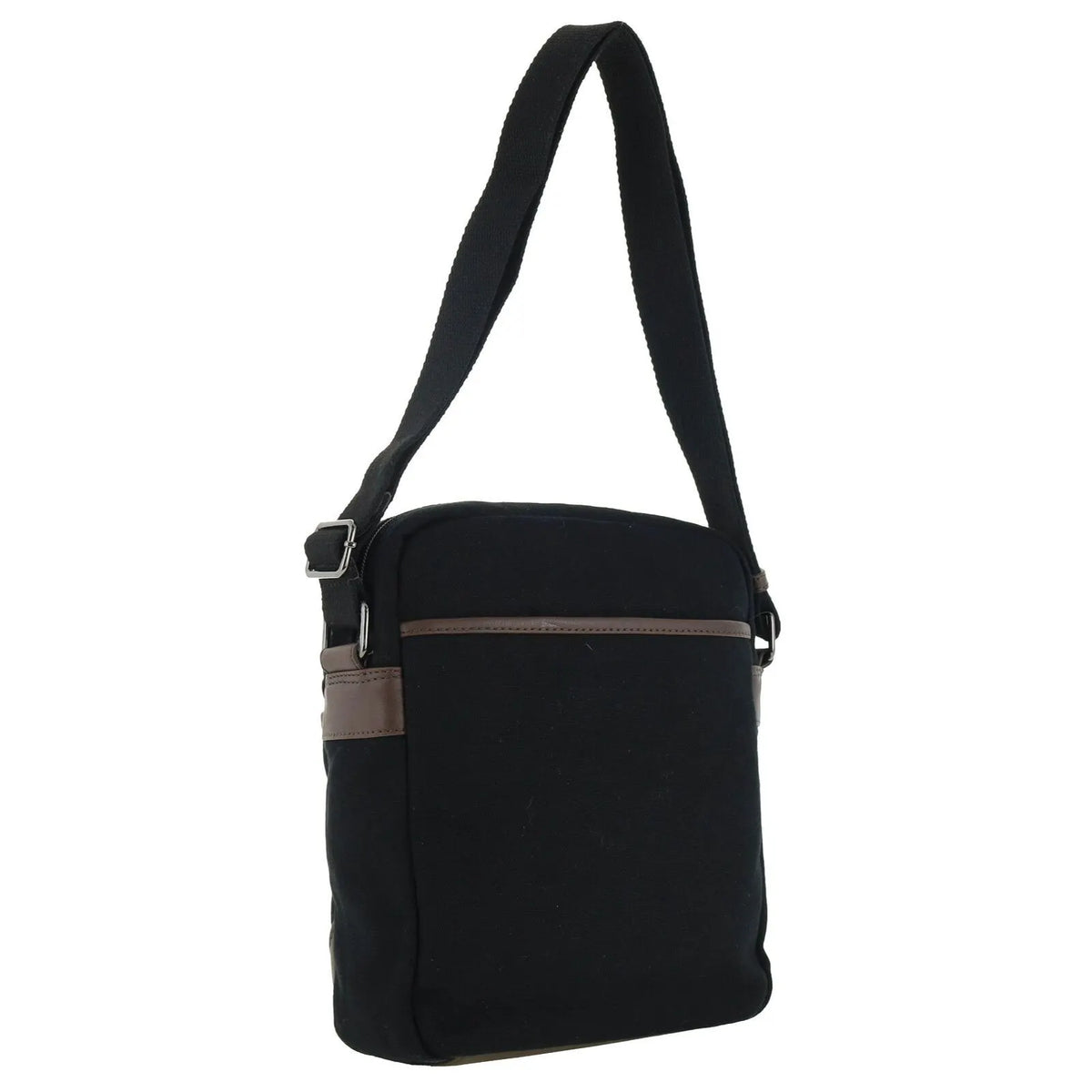POLICE Wings Mens Canvas Crossbody Bag in Black - Image 4