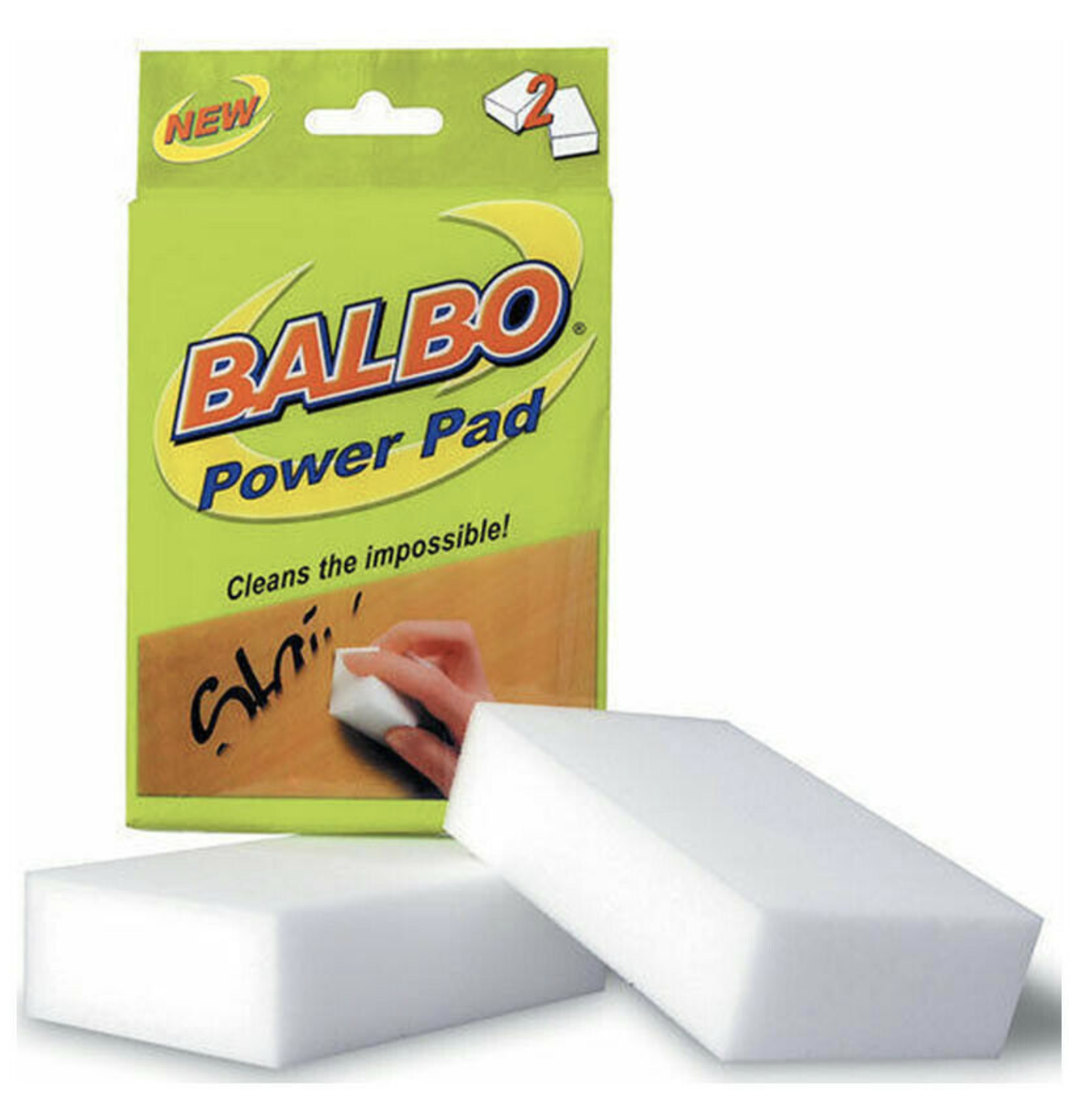 Pack of 2 BALBO Power Pad Cleaning Pad Eraser Magic Cleaning Tool Sponge - Image 2