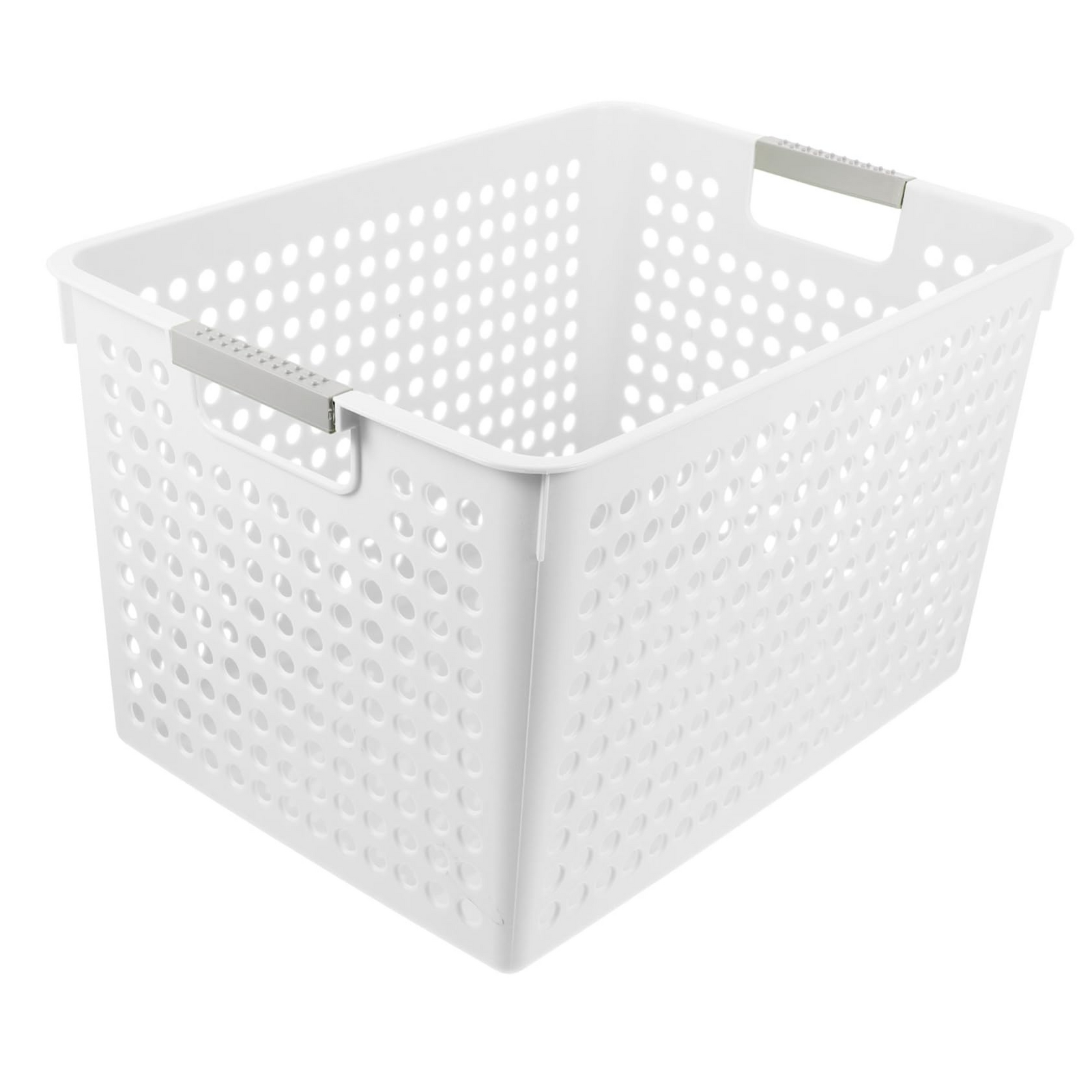 24x Premium Plastic Storage Basket Bulk w/ Grip Handles 27*18*14cm - Image 2