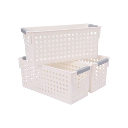 36x Premium Plastic Storage Basket Bulk w/ Grip Handles 29*13.5*12.5cm - Image 2