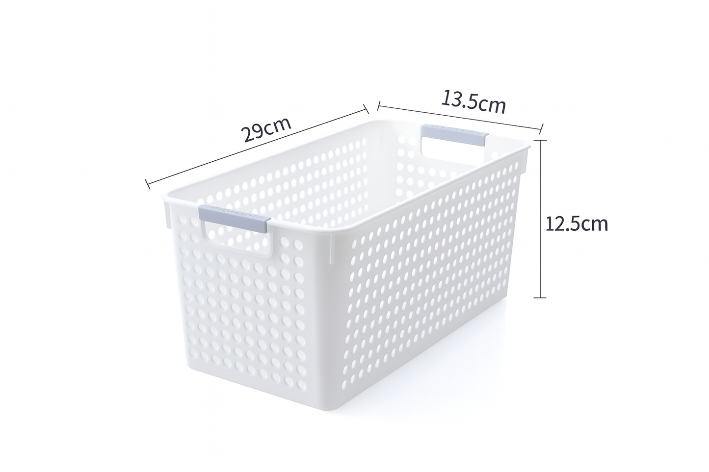 36x Premium Plastic Storage Basket Bulk w/ Grip Handles 29*13.5*12.5cm - Image 7