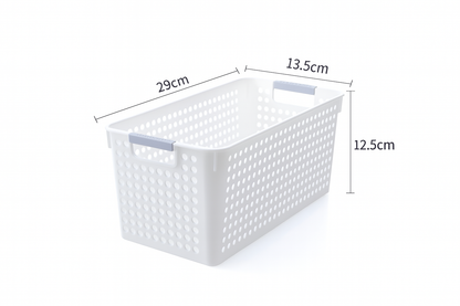 36x Premium Plastic Storage Basket Bulk w/ Grip Handles 29*13.5*12.5cm - Image 7