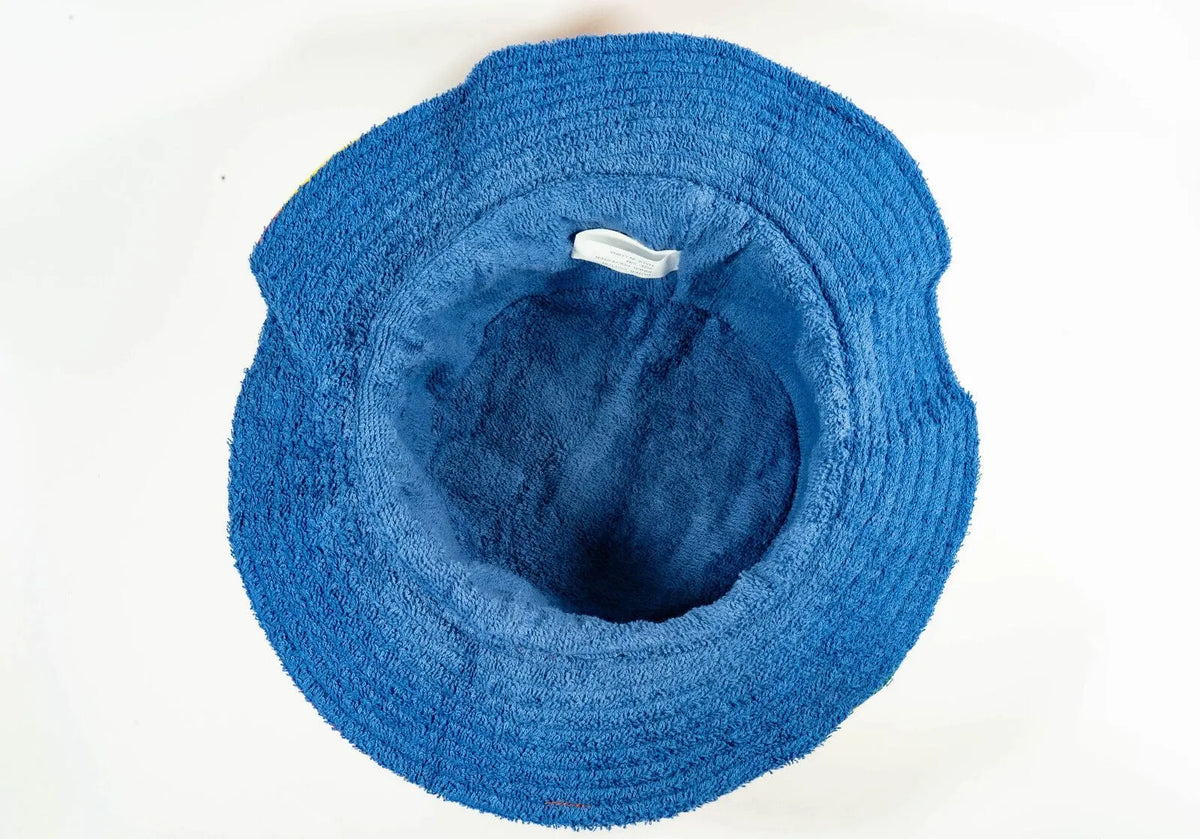 Rainbow Terry Towelling Bucket Hat Gay Lesbian Mardi Gras Party Cap LGBT - Reversible - Image 7