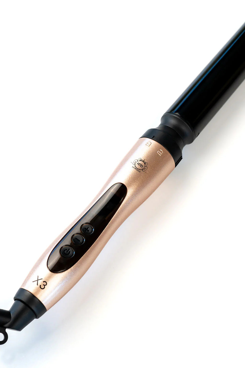 H2D X3 Professional Curling Wand Ceramic Curler Roller - Rose Gold - Image 4