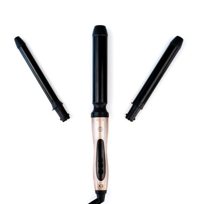 H2D X3 Professional Curling Wand Ceramic Curler Roller - Rose Gold - Image 5
