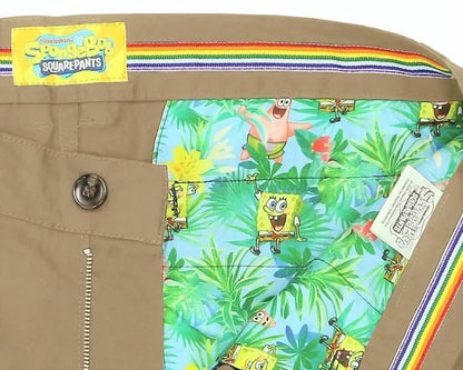 SpongeBob Squarepants Mens Hawaiian Shorts Summer - Sand - Image 5
