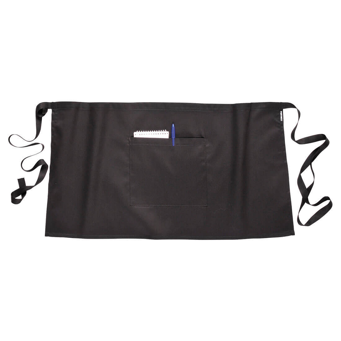 Portwest Waist Safety Apron with Pocket - Black - Image 3