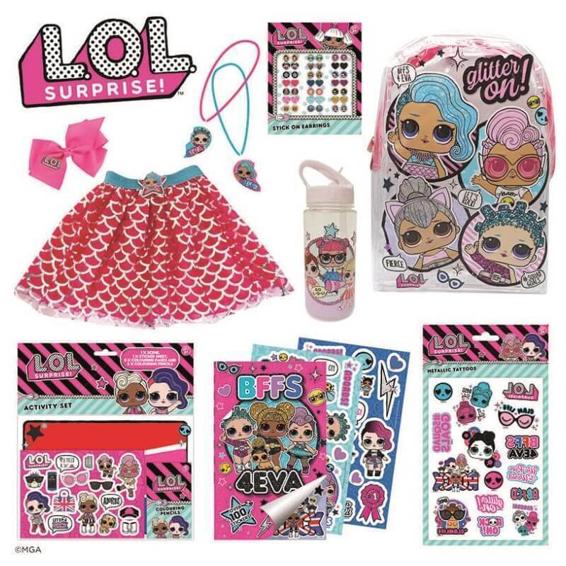 LOL Retail Showbag Backpack Necklace Skirt Earrings and More - Image 2