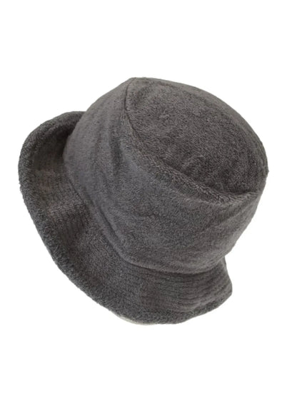 Stingy Brim Terry Towelling Bucket Hat Daggy Fishing Camping Lad Cap 100% COTTON - Grey - Image 4