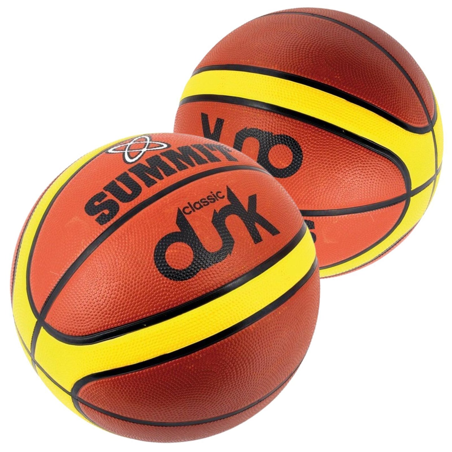 2x Summit Classic Dunk Basketball Indoor Outdoor Sport Game Rubber Ball Size 7 - Image 2