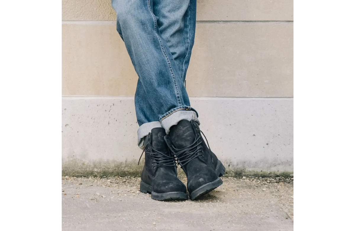 TIMBERLAND Mens 6" Premium Waterproof Boots Original Iconic Shoes - Black Nubuck - Image 7