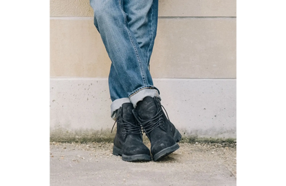 TIMBERLAND Mens 6" Premium Waterproof Boots Original Iconic Shoes - Black Nubuck - Image 7
