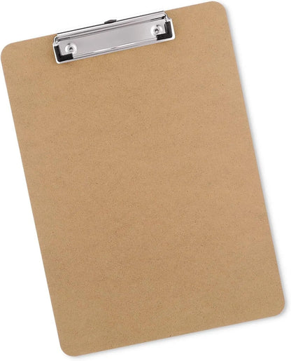 WOODEN A5 CLIPBOARD Hardboard Menu Clip Office Restaurant Writing Board Holder