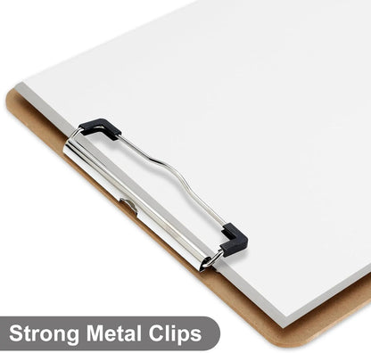 WOODEN A5 CLIPBOARD Hardboard Menu Clip Office Restaurant Writing Board Holder - Image 3