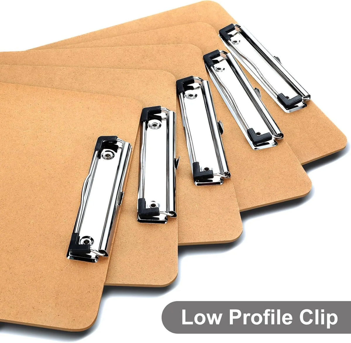 WOODEN A5 CLIPBOARD Hardboard Menu Clip Office Restaurant Writing Board Holder - Image 4
