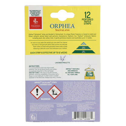 Orphea 12pcs Clothes Protector Natural Lavender Scented Strips for Drawers/Closets - Image 3