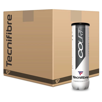 18 Cans of 4 Tecnifibre Court Tournament Tennis 72 Balls Bulk Box - ITF & USTA Approved