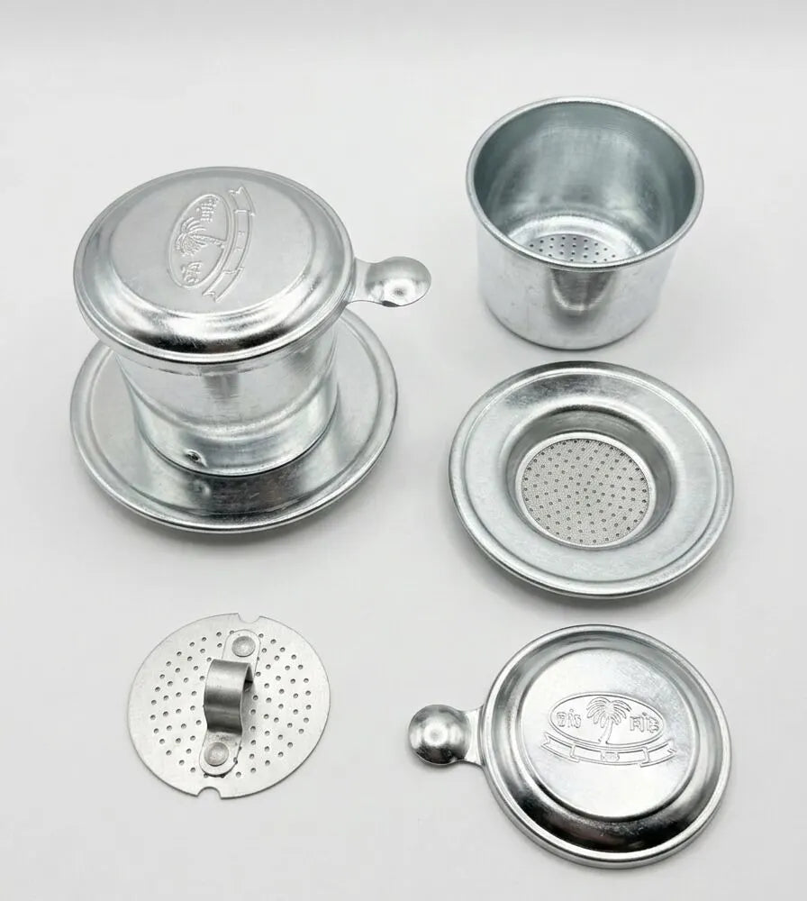 Aluminium Vietnam Vietnamese Coffee Simple Drip Filter Maker Infuser Home (Phin) - 7cm Diameter - Image 3