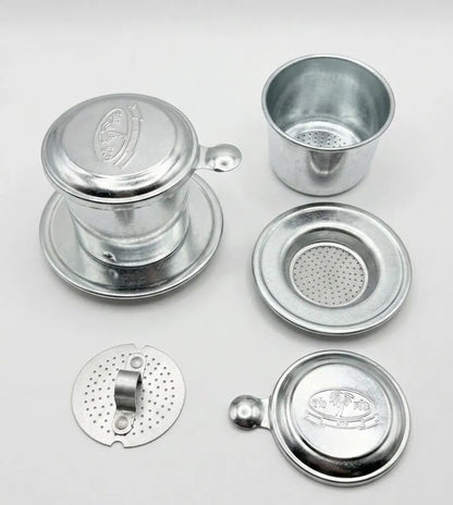 Aluminium Vietnam Vietnamese Coffee Simple Drip Filter Maker Infuser Home (Phin) - 7cm Diameter - Image 3