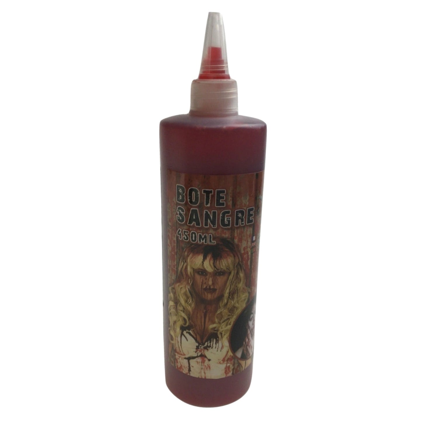 Gothic Vampire Wig + 450ml Bottle Fake Blood Halloween Costume Set Horror Scary Party - Image 3