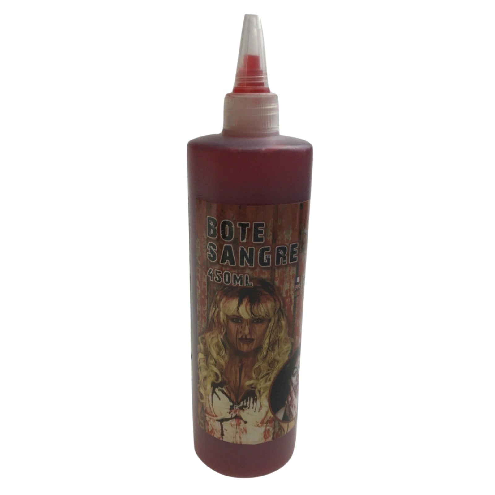 Gothic Vampire Wig + 450ml Bottle Fake Blood Halloween Costume Set Horror Scary Party - Image 3