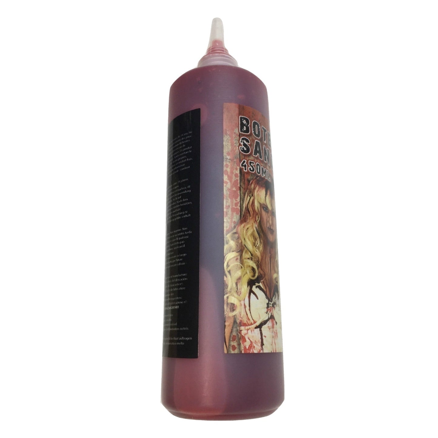 Gothic Vampire Wig + 450ml Bottle Fake Blood Halloween Costume Set Horror Scary Party - Image 4
