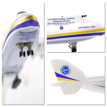 Antonov 1/400 Scale Diecast Metal AN-225 MRIYA Aircraft Model Kit w/ Stand - Ukraine Airplane for Gifts - Image 5