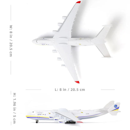 Antonov 1/400 Scale Diecast Metal AN-225 MRIYA Aircraft Model Kit w/ Stand - Ukraine Airplane for Gifts - Image 6
